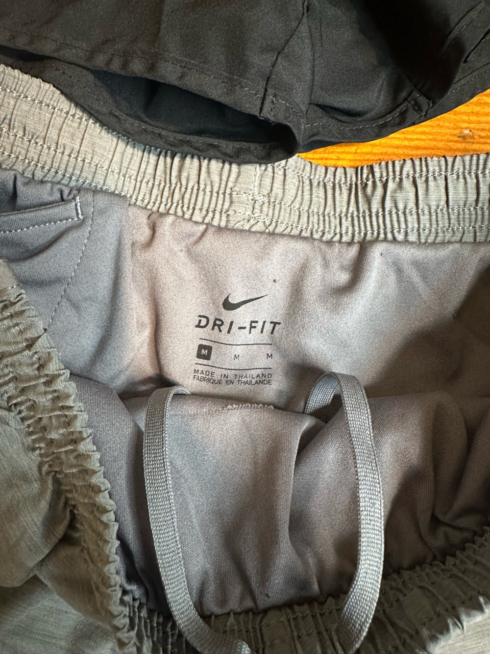 Nike Girls Dri-FIT Tempo Running Shorts 2-Pack Lot - Black & Gray Size M - Picture 3 of 4
